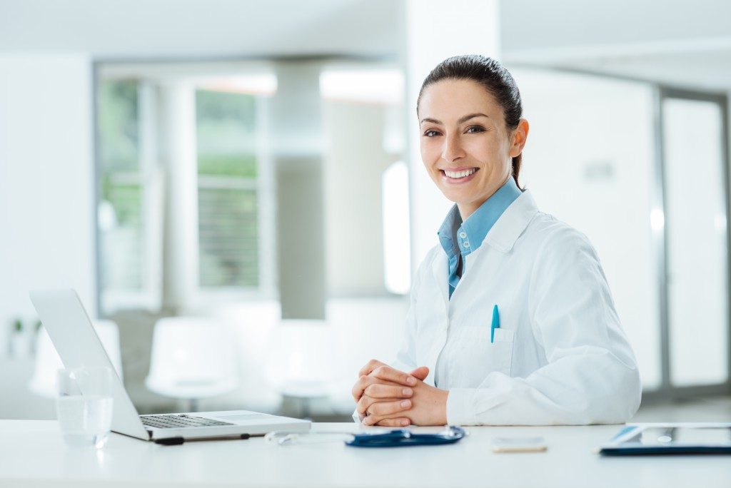 Doctor at the office desk