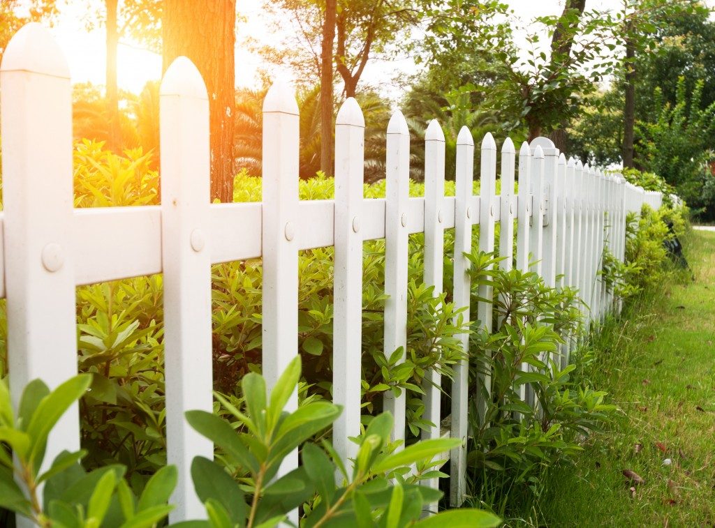 County style wooden fence