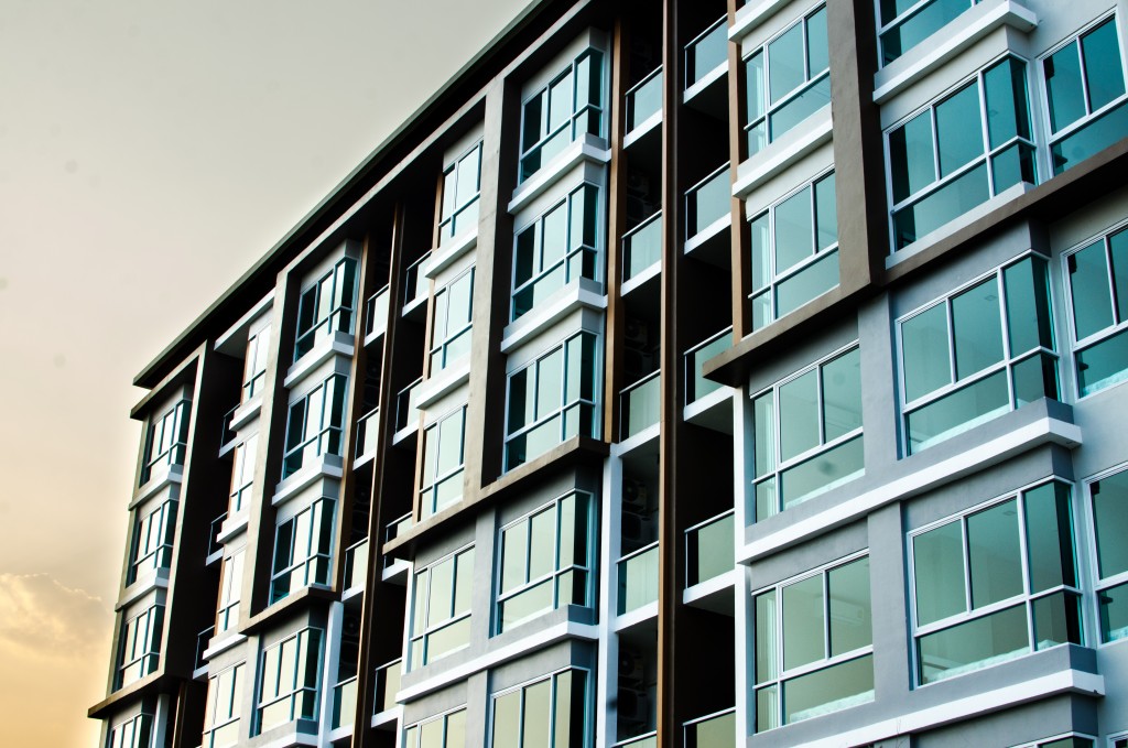 Apartment building facade