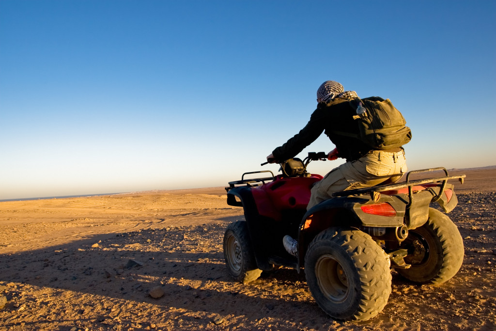 An ATV for off terrain purposes