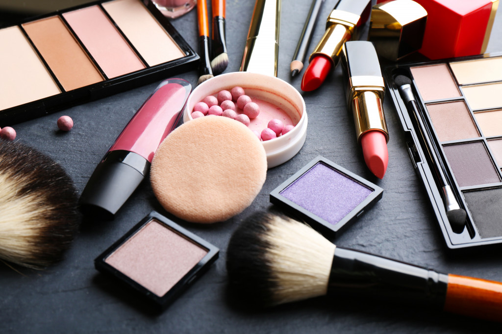 Various makeup on a table