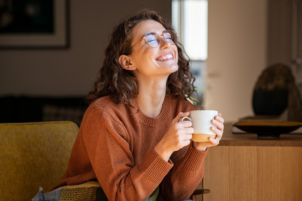 happy woman