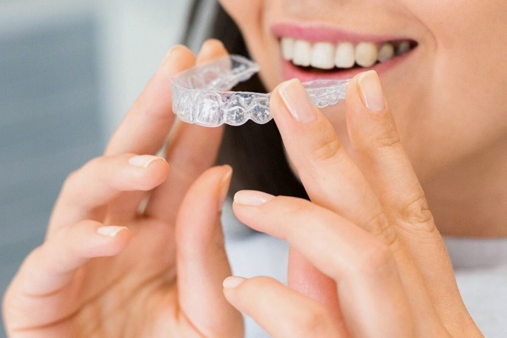 Invisalign and woman