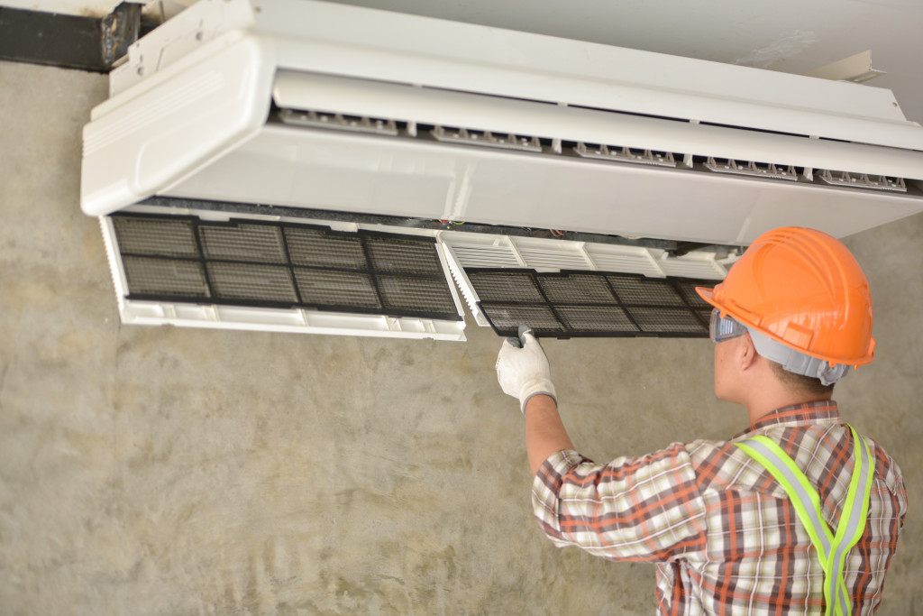 Cleaning air conditioner for indoor air quality