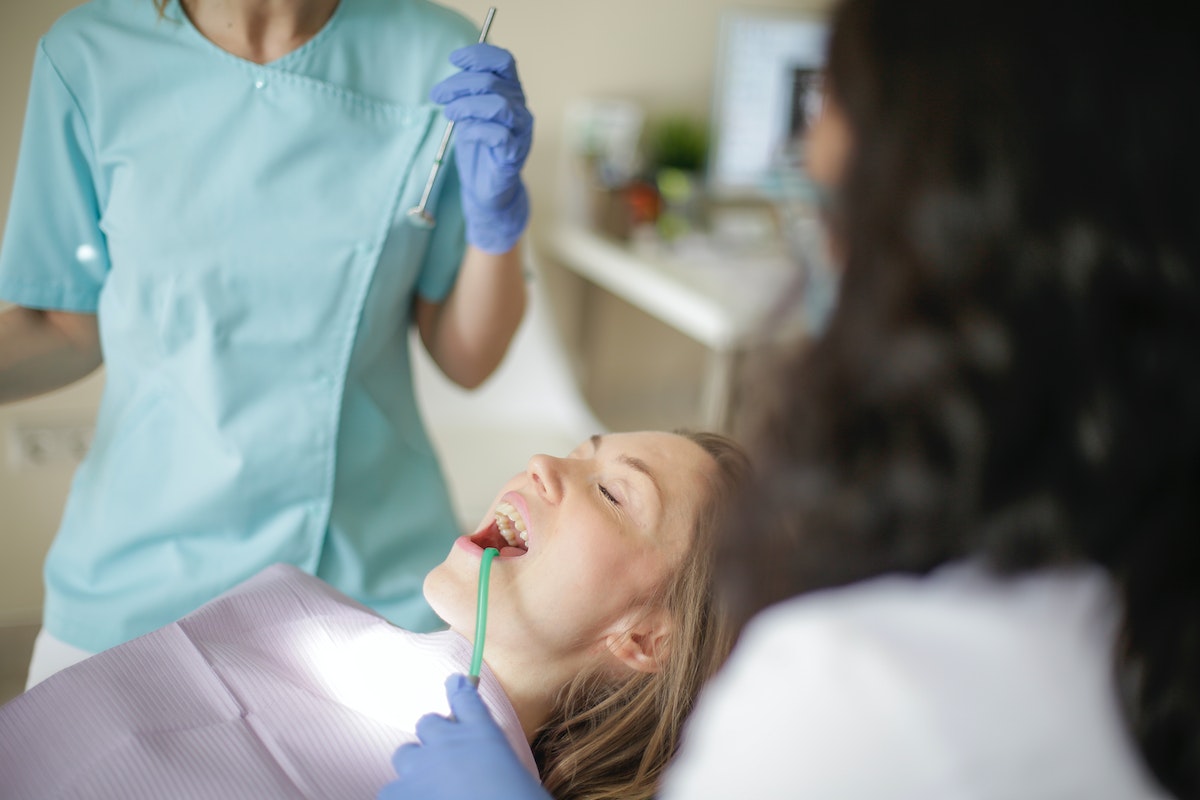 patient getting dental care