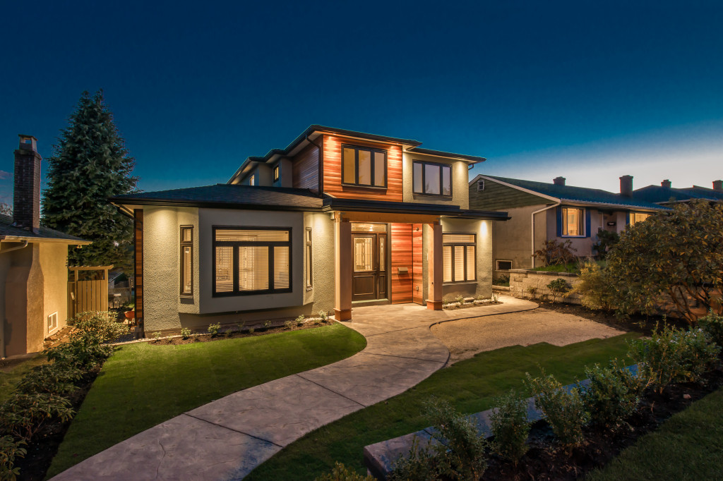 string lights in home exterior