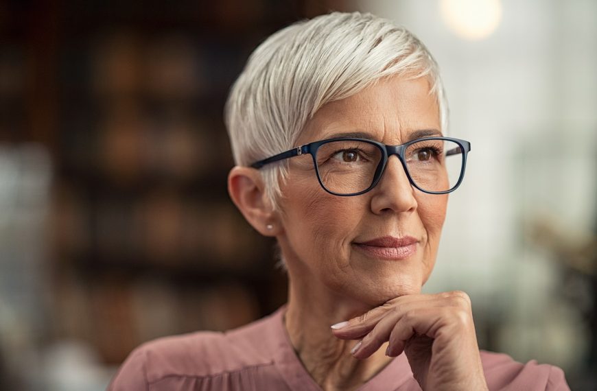 thoughtful old woman
